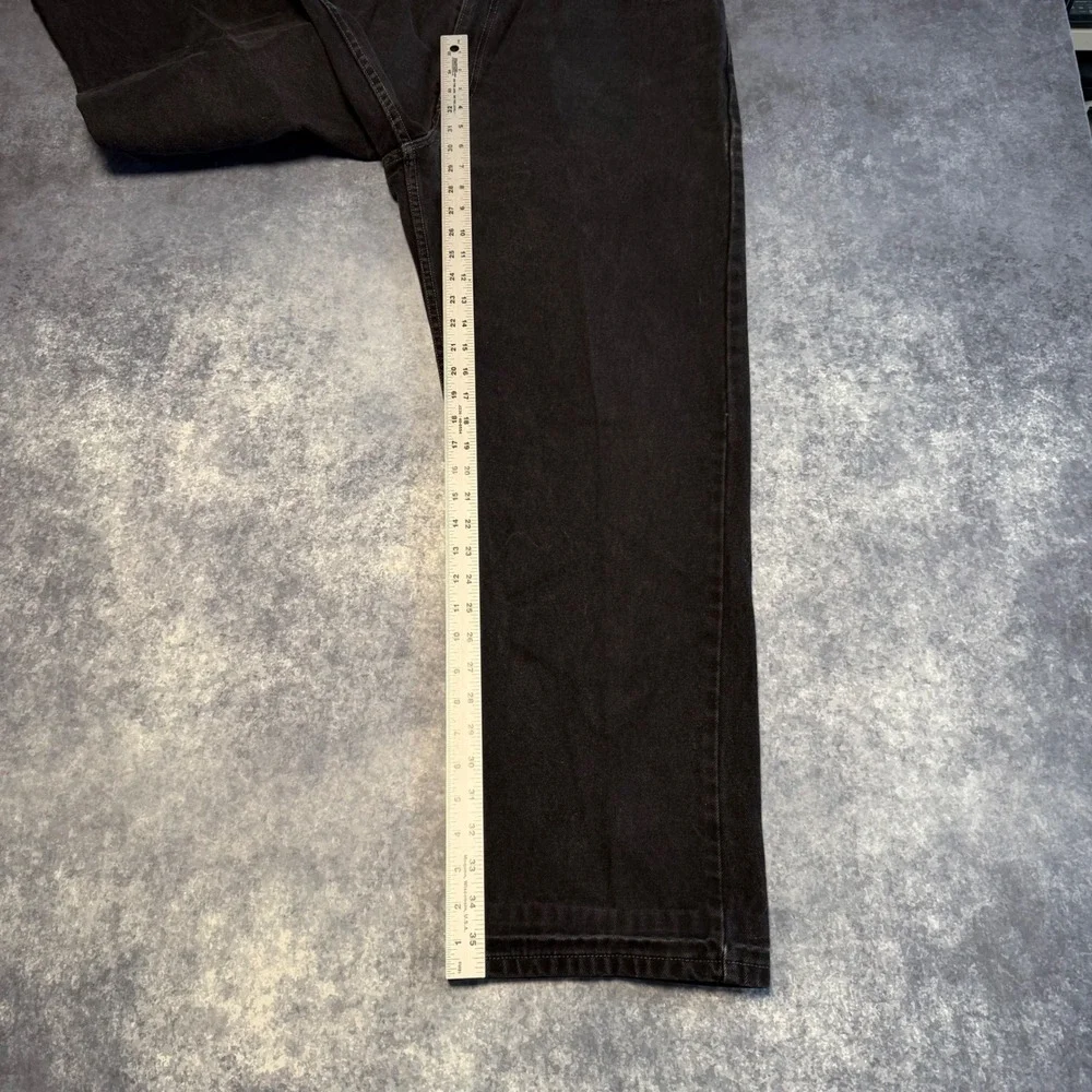 Vintage Levis 505 Regular Fit Straight Leg Jeans Mens 42x30‎ Black Denim 90s